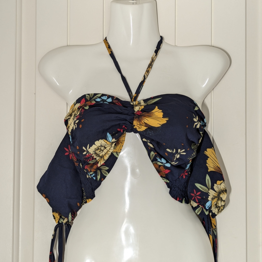 Colorful Floral Crop Top